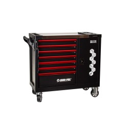 Dílenský vozík na nářadí, 7 zásuvek a skříňka - MAR-POL