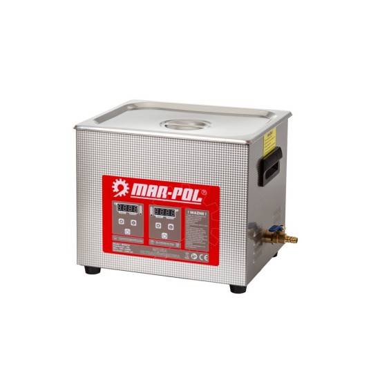 Ultrazvuková čistička 10 l, 240 W, nerez - MAR-POL