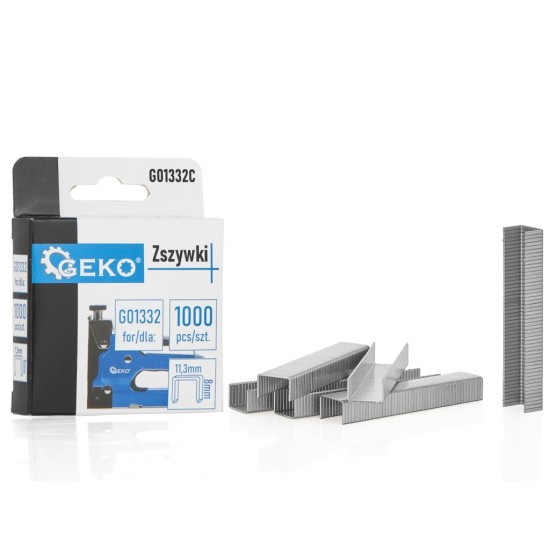 Spony do sponkovačky 8 mm, typ G, 1,2×11,3 mm, 1000 ks - GEKO Spony do sponkovačky 8 mm, typ G, 1,2×11,3 mm, 1000 ks - GEKO