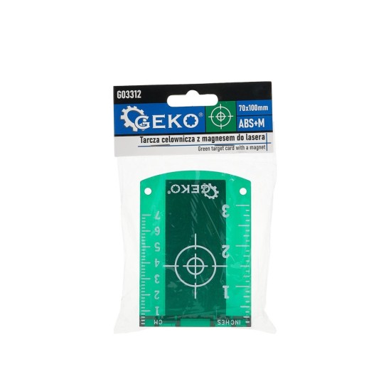 Terč pro zelený laser, s magnety - GEKO