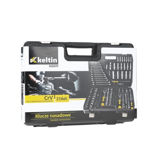 Gola sada 216 ks, 1/2", 3/8", 1/4" - KELTIN Gola sada 216 ks, 1/2", 3/8", 1/4" - KELTIN
