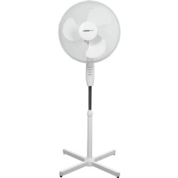 Stojanový ventilátor 40 cm, 45 W, bílý - STREND PRO