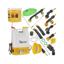 Zádový postřikovač 16 l, aku 12 V, 8 Ah, s příslušenstvím - GEKO