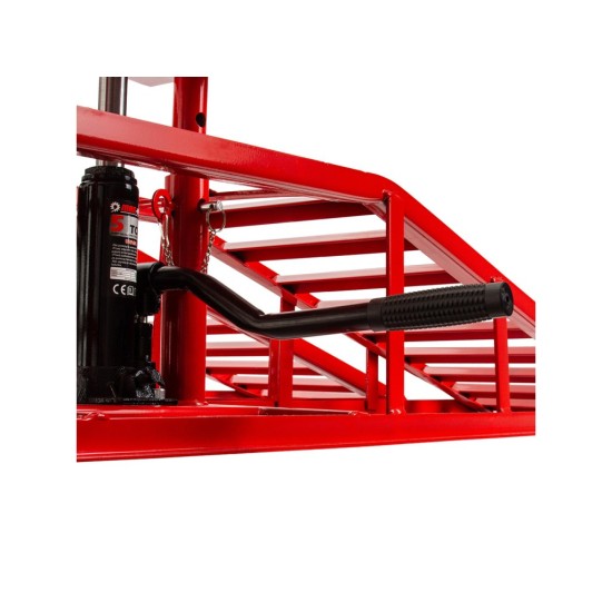 Nájezdová rampa s hydraulickým zvedákem, 2 t, sada 2 ks - MAR-POL Nájezdová rampa s hydraulickým zvedákem, 2 t, sada 2 ks - MAR-POL