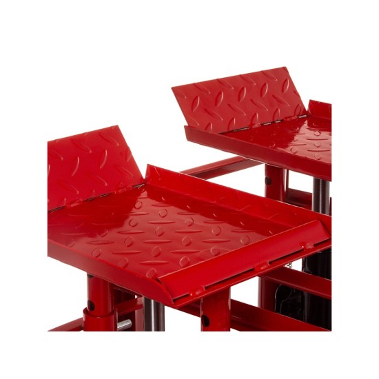 Nájezdová rampa s hydraulickým zvedákem, 2 t, sada 2 ks - MAR-POL Nájezdová rampa s hydraulickým zvedákem, 2 t, sada 2 ks - MAR-POL