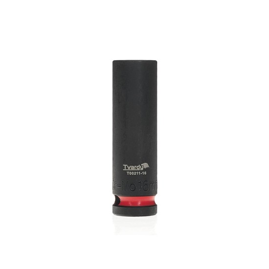 Rázová nástrčná hlavice prodloužená 1/2", 16 mm, CrMo - TVARDY