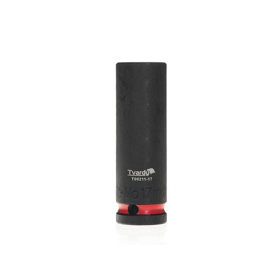Rázová nástrčná hlavice prodloužená 1/2", 17 mm, CrMo - TVARDY