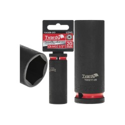 Rázová nástrčná hlavice prodloužená 1/2", 20 mm, CrMo - TVARDY