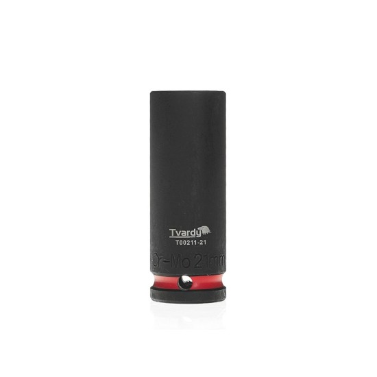 Rázová nástrčná hlavice prodloužená 1/2", 21 mm, CrMo - TVARDY