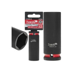 Rázová nástrčná hlavice prodloužená 1/2", 21 mm, CrMo - TVARDY