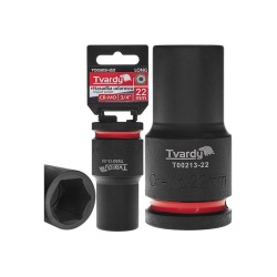 Rázová nástrčná hlavice prodloužená 3/4", 22 mm, CrMo - TVARDY