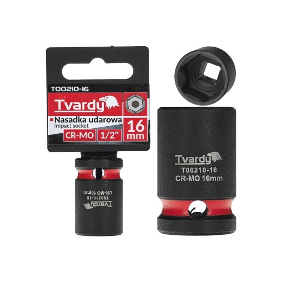 Rázová nástrčná hlavice 1/2", 16 mm, CrMo - TVARDY