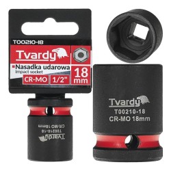 Rázová nástrčná hlavice 1/2", 18 mm, CrMo - TVARDY