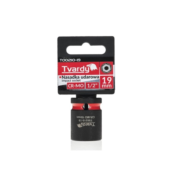 Rázová nástrčná hlavice 1/2", 19 mm, CrMo - TVARDY