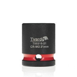 Rázová nástrčná hlavice 1/2", 21 mm, CrMo - TVARDY Rázová nástrčná hlavice 1/2", 21 mm, CrMo - TVARDY