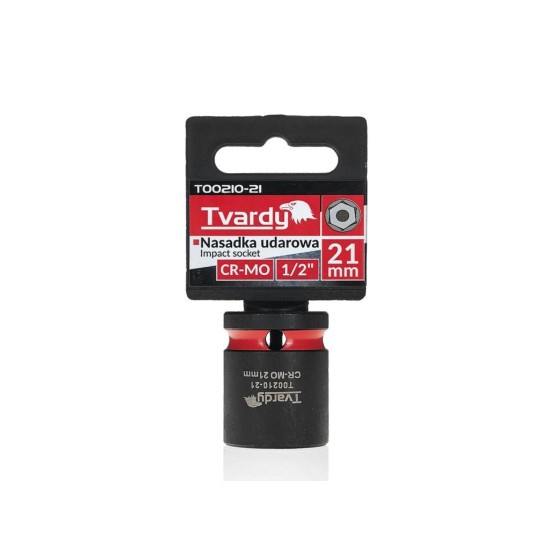 Rázová nástrčná hlavice 1/2", 21 mm, CrMo - TVARDY