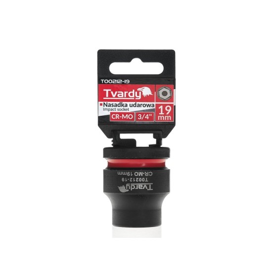 Rázová nástrčná hlavice 3/4", 19 mm, CrMo - TVARDY