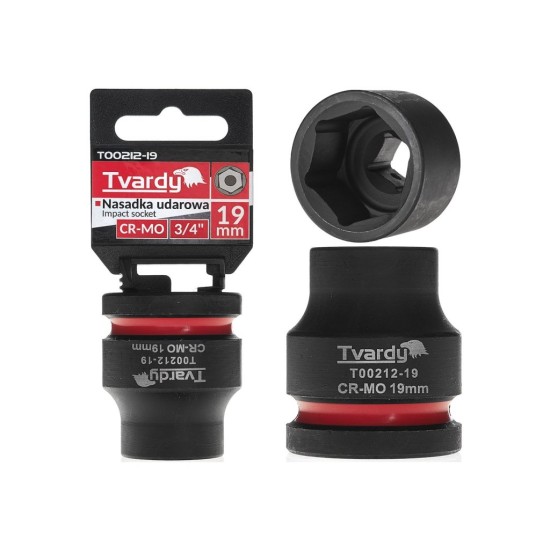 Rázová nástrčná hlavice 3/4", 19 mm, CrMo - TVARDY