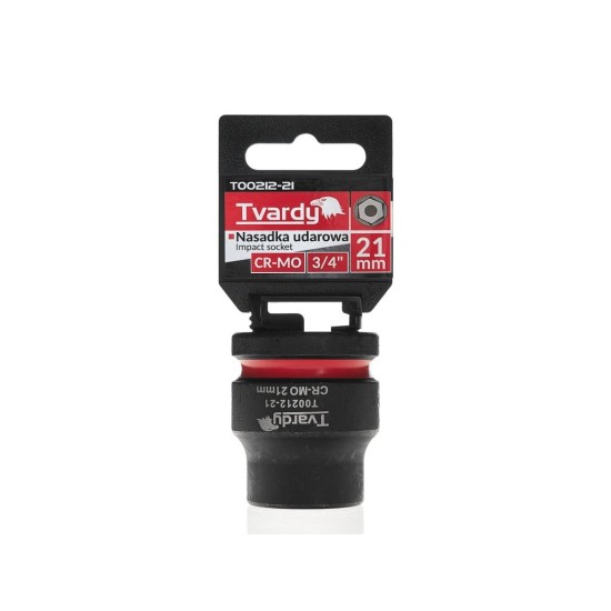 Rázová nástrčná hlavice 3/4", 21 mm, CrMo - TVARDY