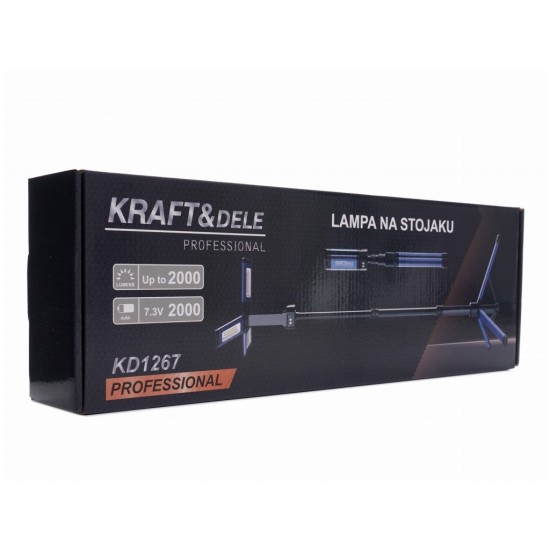 LED lampa na stojanu, 2000 lm, 4000 mAh - KRAFT&DELE