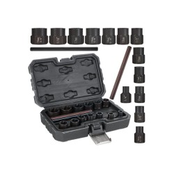 Hlavice na poškozené šrouby a matice, nástrčné, sada 15 ks - GEKO Hlavice na poškozené šrouby a matice, nástrčné, sada 15 ks - GEKO