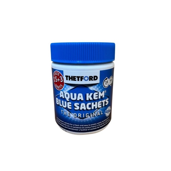 Aqua Kem Sachets 15×25 g + 3 ks zdarma - THETFORD Aqua Kem Sachets 15×25 g + 3 ks zdarma - THETFORD