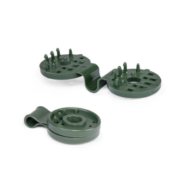 Upínací spona na sítě, tkaniny BUNGEE CORD CLIPS, zelená, balení 10 ks - BRADAS