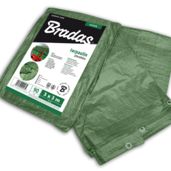 Plachta 90 g/m² krycí, zelená - BRADAS (Rozměr: 10×12 m)
