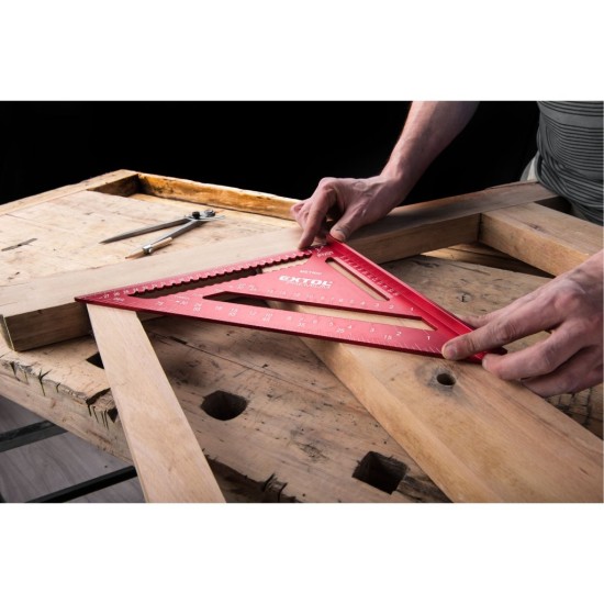 Tesařský úhelník 300 mm, kovový - EXTOL PREMIUM