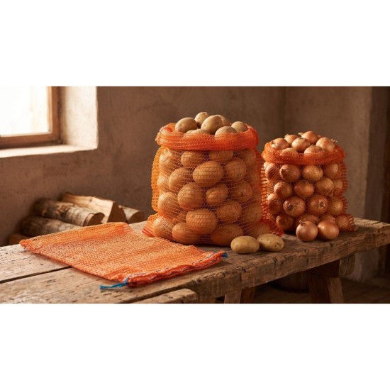 Pytel rašlový 50x80 cm, 30 kg, oranžový - GEKO