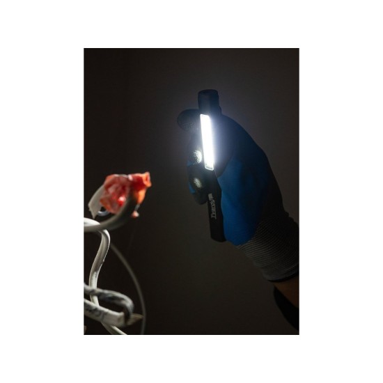 Inspekční LED svítilna 400 lm, 800 mAh, s UV světlem a magnetem - GEKO