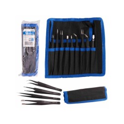 Pinzety antistatické, sada 9 ks - GEKO