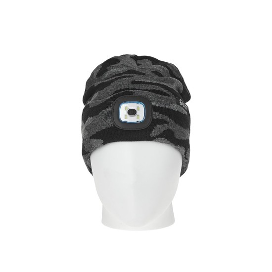 Čepice s LED světlem, USB nabíjení, maskáčová - GEKO Čepice s LED světlem, USB nabíjení, maskáčová - GEKO