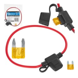 Pojistkové pouzdro pro mini autopojistku 25 A, s mini pojistkou 5 A – GEKO Pojistkové pouzdro pro mini autopojistku 25 A, s mini pojistkou 5 A – GEKO