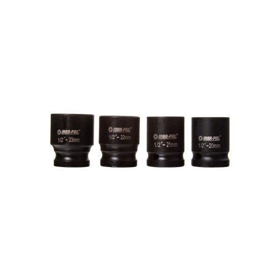 Sada rázových hlavic 1/2", nástrčné šestihranné 8–32 mm, 35 ks - MAR-POL Sada rázových hlavic 1/2", nástrčné šestihranné 8–32 mm, 35 ks - MAR-POL