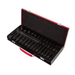Sada rázových hlavic 1/2", nástrčné šestihranné 8–32 mm, 35 ks - MAR-POL Sada rázových hlavic 1/2", nástrčné šestihranné 8–32 mm, 35 ks - MAR-POL