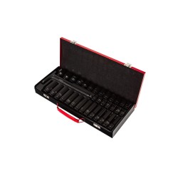 Sada rázových hlavic 1/2", nástrčné šestihranné 8–32 mm, 35 ks - MAR-POL