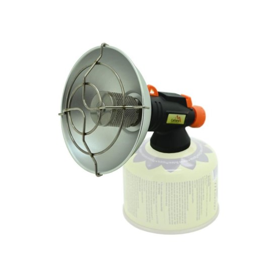 Plynový ohřívač na kartuši se závitem a piezozapalovačem - CATTARA