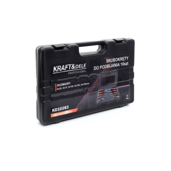 Sada úderových šroubováků, magnetické 10ks KD10283 - 2.jakost