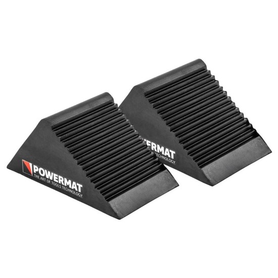 Klíny pod kola gumové 2 ks - POWERMAT