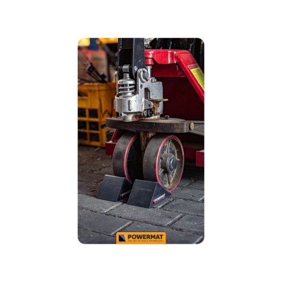 Klíny pod kola gumové 2 ks - POWERMAT