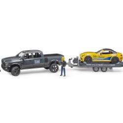 RAM 2500 a závodní Roadster - Racing Team 2504 - BRUDER RAM 2500 a závodní Roadster - Racing Team 2504 - BRUDER