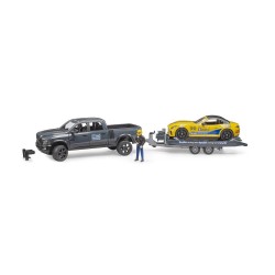 RAM 2500 a závodní Roadster - Racing Team 2504 - BRUDER RAM 2500 a závodní Roadster - Racing Team 2504 - BRUDER