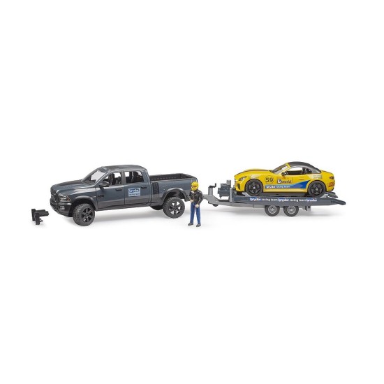RAM 2500 a závodní Roadster - Racing Team 2504 - BRUDER RAM 2500 a závodní Roadster - Racing Team 2504 - BRUDER