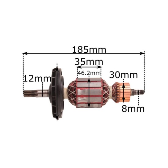 Náhradní rotor pro GBH 5/40DE, GSH 5E Náhradní rotor pro GBH 5/40DE, GSH 5E