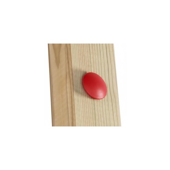 Plastová krytka na šrouby zápustná Ø 32 mm (Barva: Červená) Plastová krytka na šrouby zápustná Ø 32 mm (Barva: Červená)