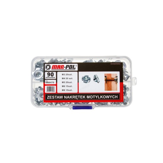 Narážecí matice M3–M8, sada 90 ks - MAR-POL Narážecí matice M3–M8, sada 90 ks - MAR-POL
