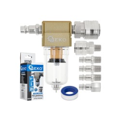 Vzduchový filtr s odlučovačem vody, závit 1/4" - GEKO