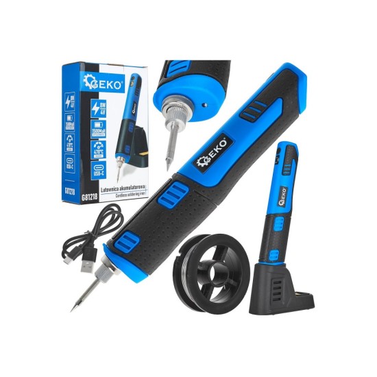 Aku pájka 8 W, baterie 3,7 V / 1500 mAh - GEKO Aku pájka 8 W, baterie 3,7 V / 1500 mAh - GEKO