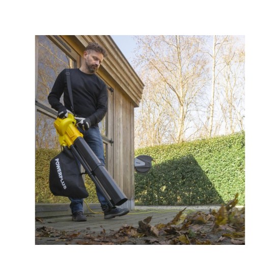 Vysavač na listí a foukač 3300 W – POWERPLUS